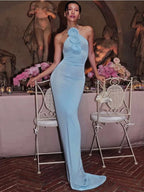 TARUXY Flower Splice Mesh Bodycon Kleid für Frauen Sommer Sexy Slim Lange Kleider Damen Party Sexy Backless Abendkleid Frau 