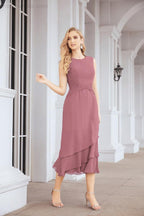Robe de mariage de la mère de la mariée en deux pièces, ligne A, pour cérémonie et soirée formelle, modèle 28072