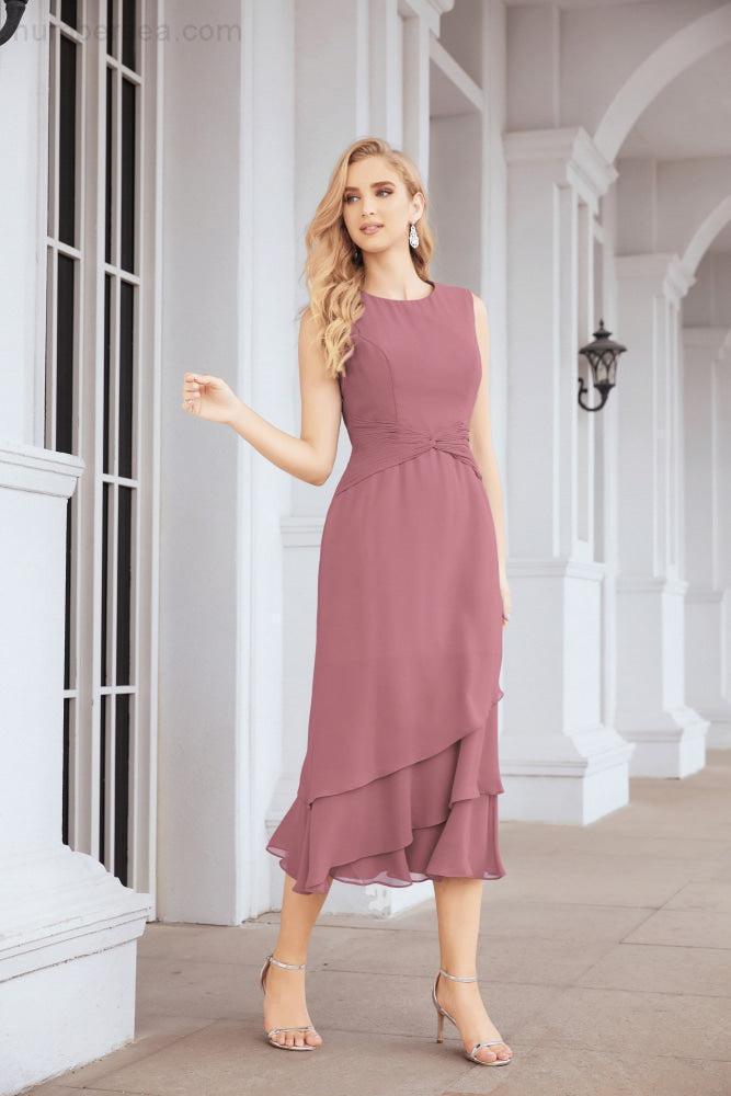 Robe de mariage de la mère de la mariée en deux pièces, ligne A, pour cérémonie et soirée formelle, modèle 28072