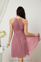 Robe de soirée formelle pour bal de fin d'études ou cocktail Halter 28011