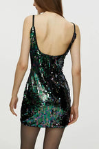 Strap slim fit hip dress open back skirt