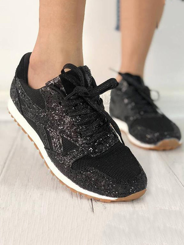 Scarpe da ginnastica casual scintillanti e traspiranti