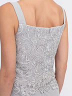 3 Piece Chiffon Square Neck Mother of the Bride Pantsuits with Jacket