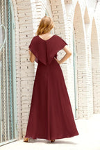 Robe de la Mère de la Mariée Grande Taille Col en V Longueur Solennelle Robe de Bal Formelle pour Invité de Mariage 28020