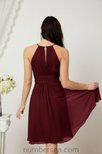 Robe de soirée formelle pour bal de fin d'études ou cocktail Halter 28011