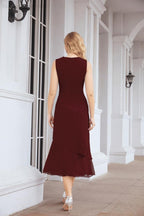 Robe de mariage de la mère de la mariée en deux pièces, ligne A, pour cérémonie et soirée formelle, modèle 28072