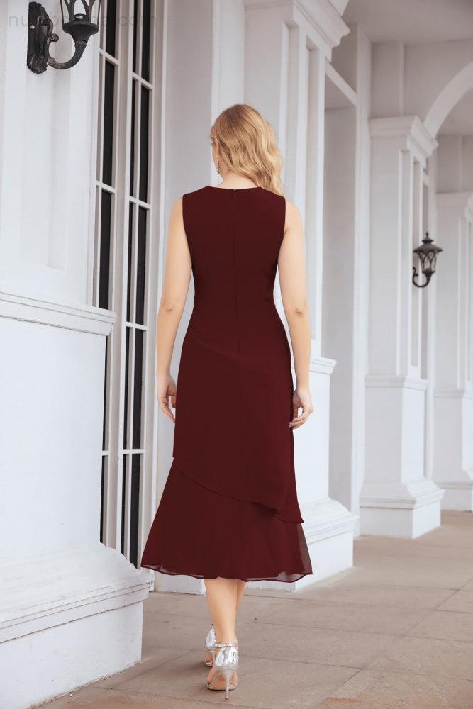 Robe de mariage de la mère de la mariée en deux pièces, ligne A, pour cérémonie et soirée formelle, modèle 28072