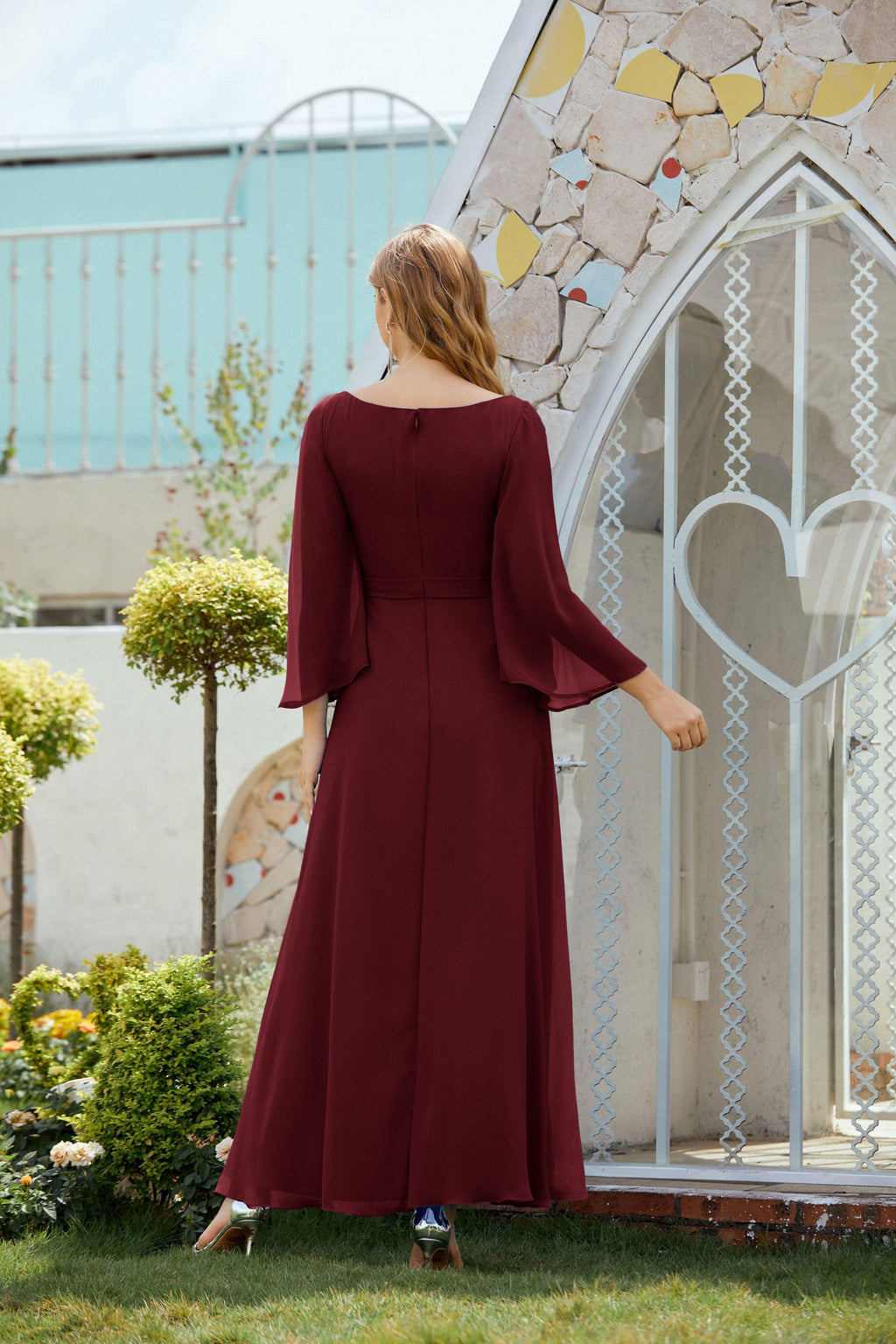 Abito da Sposa della Madre della Sposa Abito da Ballo Formale per Ospite di Matrimonio 28012