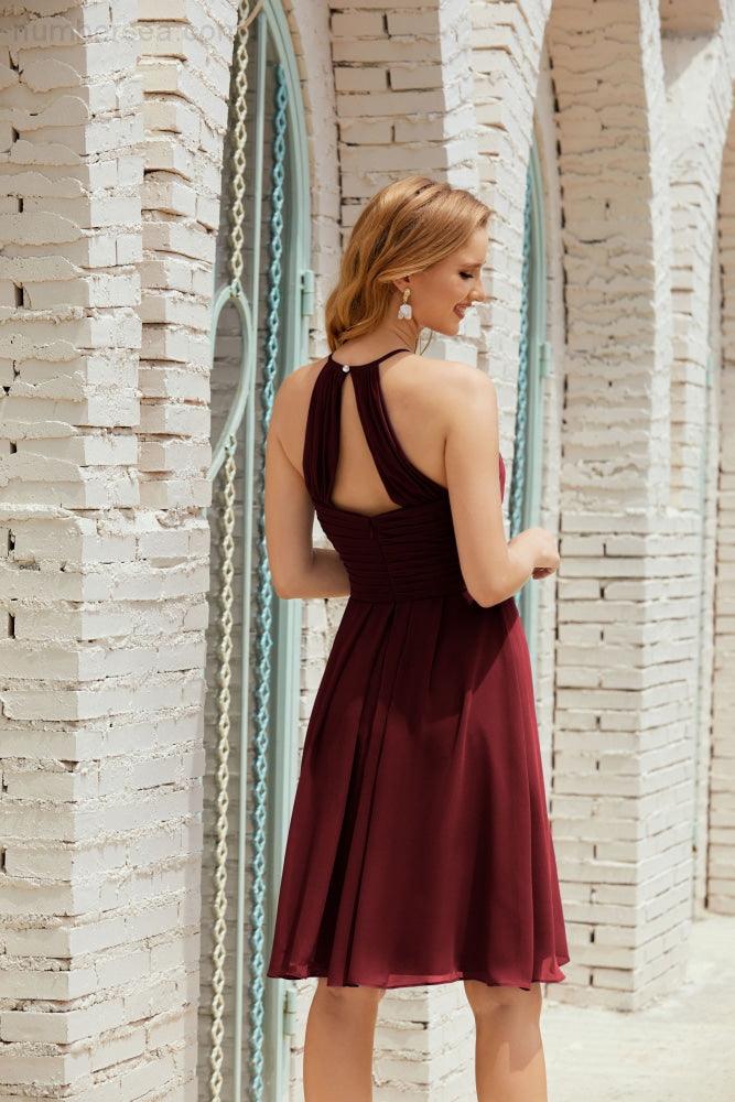 Ärmellose Kleider für den Heimkehrball Formelles Cocktail-Abendkleid Abschlussballkleid 28014