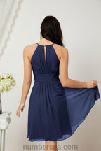 Robe de soirée formelle pour bal de fin d'études ou cocktail Halter 28011