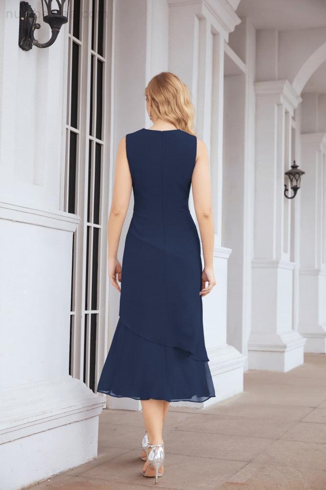 Robe de mariage de la mère de la mariée en deux pièces, ligne A, pour cérémonie et soirée formelle, modèle 28072