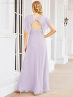 Abiti da damigella Numbersea con mantella, abito formale da ballo, abiti con schiena scoperta per madre della sposa 28058