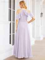 Robes longues de demoiselle d'honneur Numbersea à épaules dénudées, fente latérale, robes de bal formelles pour fête et mariage 28070