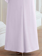 Robe de soirée formelle longue pour mère de la mariée avec cape à volants 28026