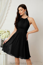 Robe de soirée formelle pour bal de fin d'études ou cocktail Halter 28011