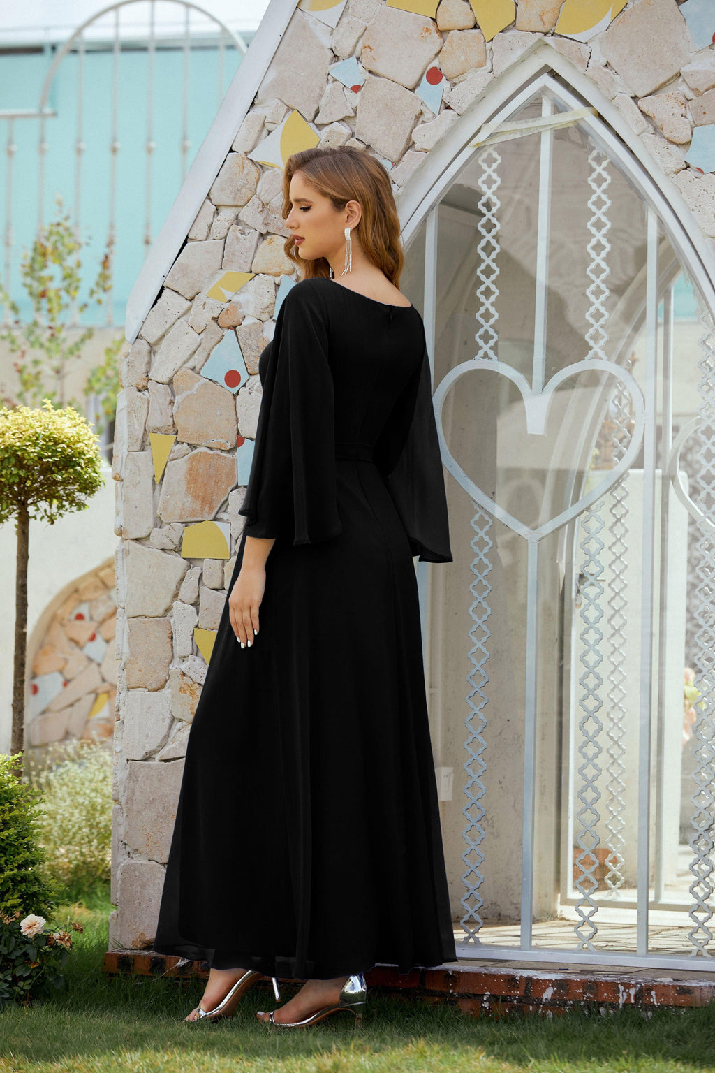 Abito da Sposa della Madre della Sposa Abito da Ballo Formale per Ospite di Matrimonio 28012