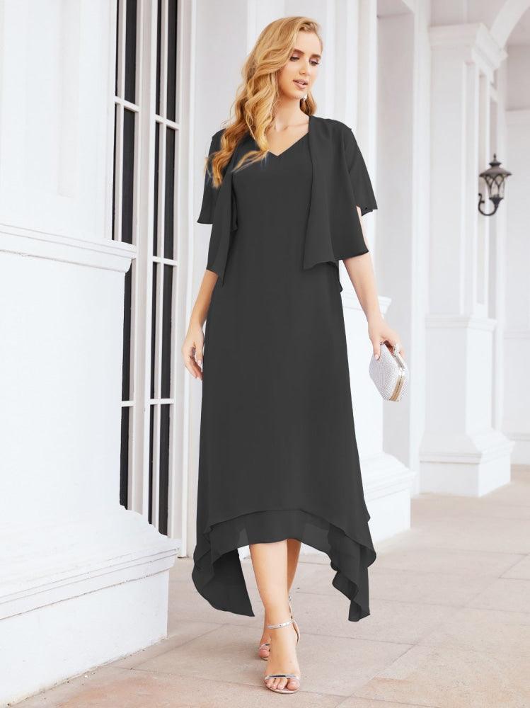 Vestido de Noiva de Duas Peças em Linha A para Mãe da Noiva Vestido de Festa Formal 28073