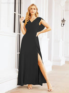 Abiti da damigella Numbersea con mantella, abito formale da ballo, abiti con schiena scoperta per madre della sposa 28058
