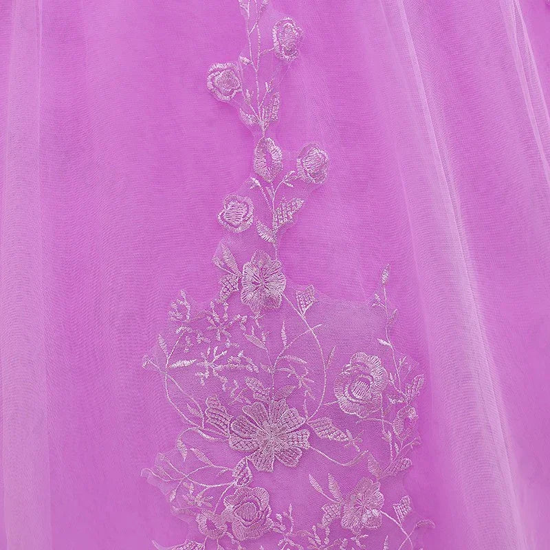 Abito Viola per Quinceañera Classico da Principessa a Sfera Y299