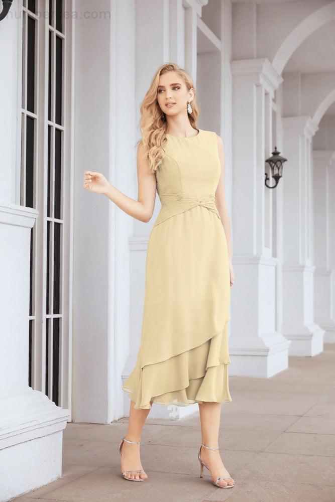 Robe de mariage de la mère de la mariée en deux pièces, ligne A, pour cérémonie et soirée formelle, modèle 28072