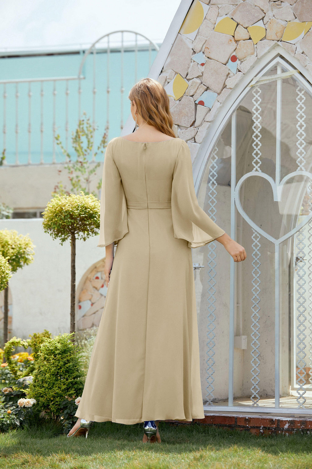 Abito da Sposa della Madre della Sposa Abito da Ballo Formale per Ospite di Matrimonio 28012