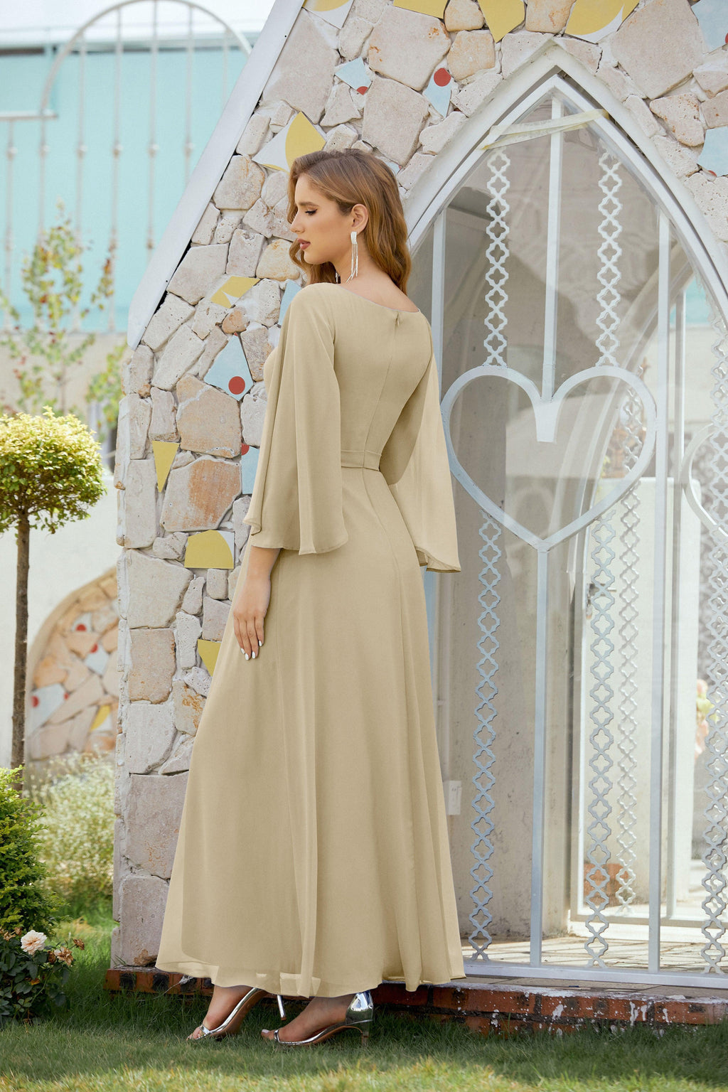 Abito da Sposa della Madre della Sposa Abito da Ballo Formale per Ospite di Matrimonio 28012