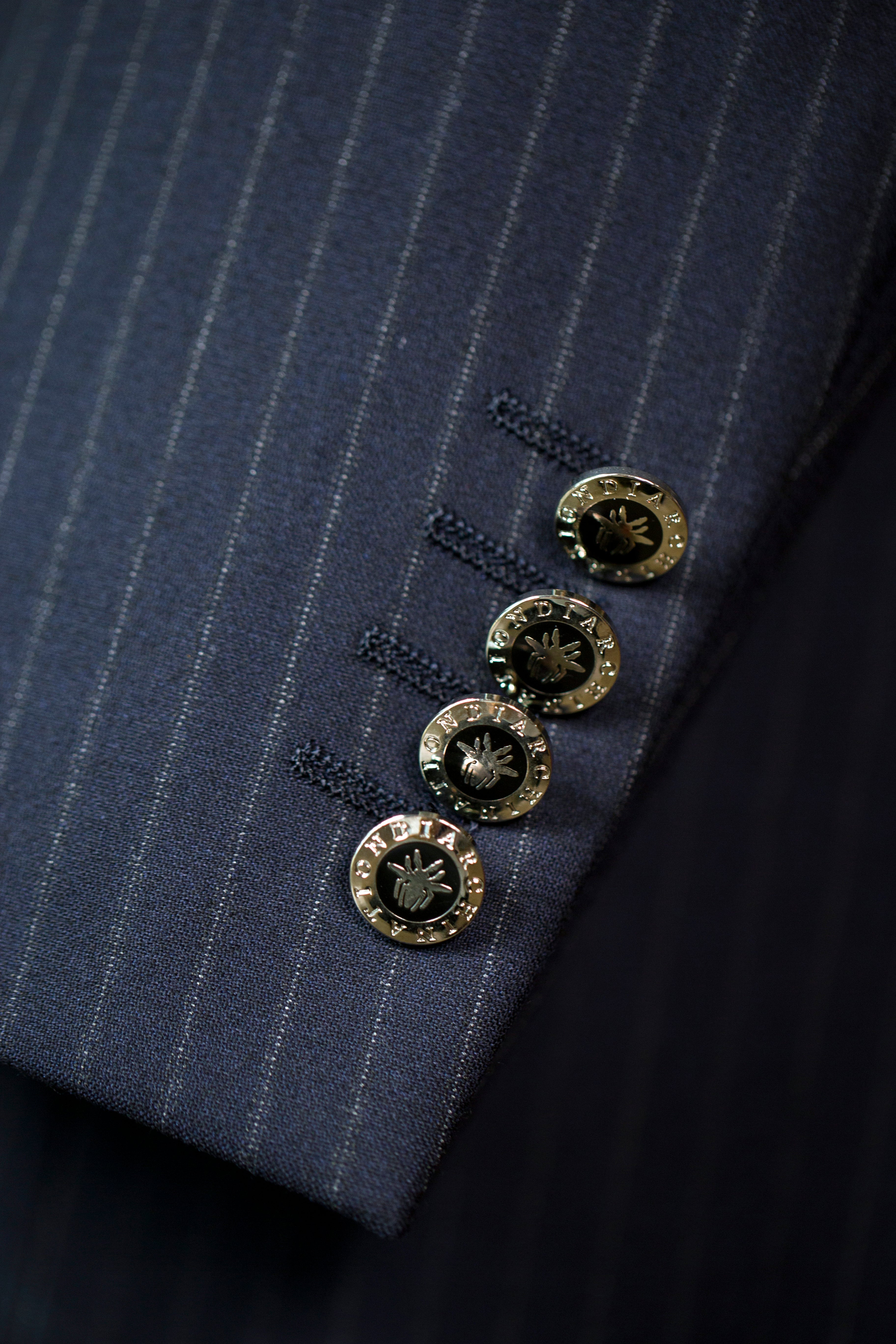 Costume en laine à rayures prince-de-galles double boutonnage pour mariage formel et affaires