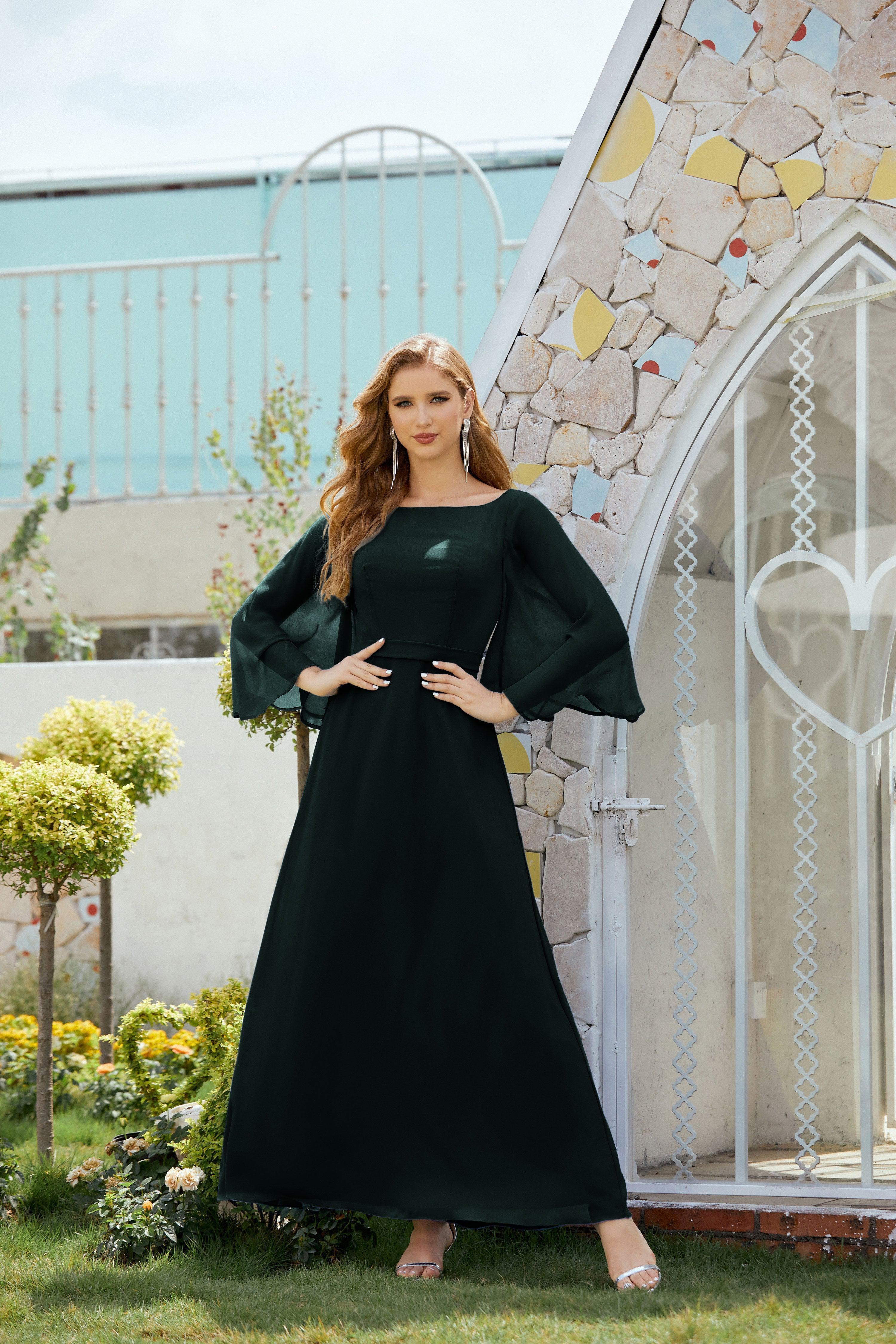 Vestidos para a Mãe da Noiva Vestido de Baile Formal para Convidados de Casamento 28012
