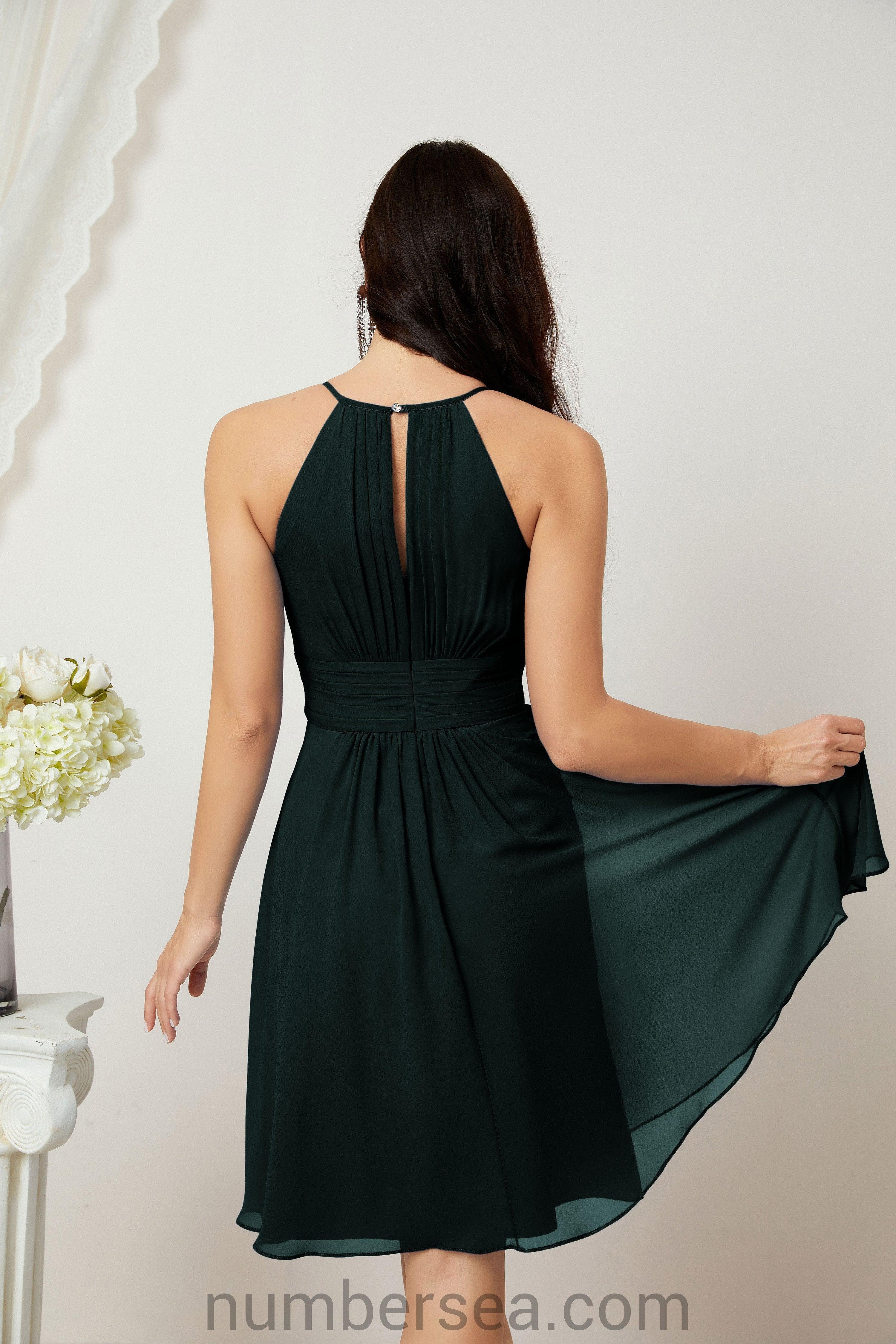 Robe de soirée formelle pour bal de fin d'études ou cocktail Halter 28011