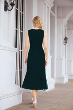Robe de mariage de la mère de la mariée en deux pièces, ligne A, pour cérémonie et soirée formelle, modèle 28072