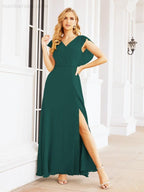 Abiti da damigella Numbersea con mantella, abito formale da ballo, abiti con schiena scoperta per madre della sposa 28058