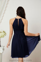 Robe de soirée formelle pour bal de fin d'études ou cocktail Halter 28011