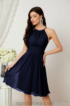 Robe de soirée formelle pour bal de fin d'études ou cocktail Halter 28011