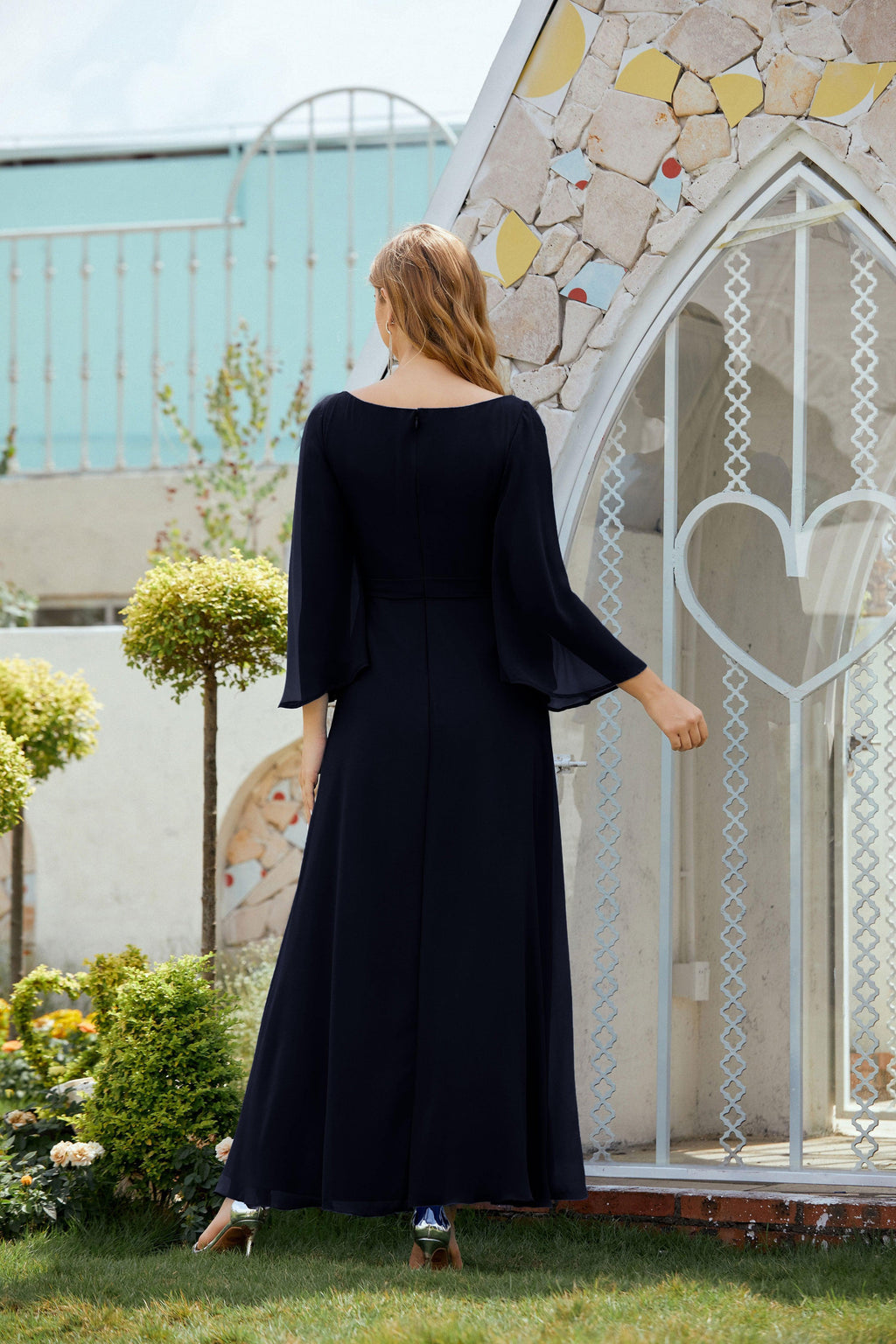 Abito da Sposa della Madre della Sposa Abito da Ballo Formale per Ospite di Matrimonio 28012