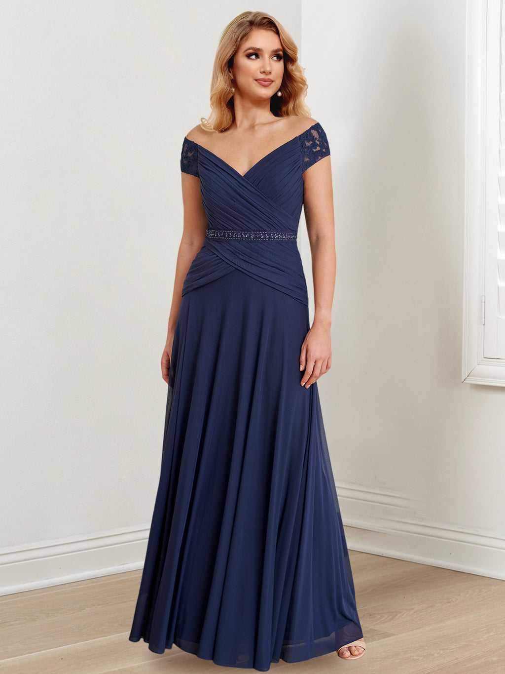 Floor Length Off The Shoulder Mother Of The Bride Dresses A Line Princess