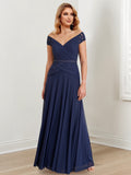 Floor Length Off The Shoulder Mother Of The Bride Dresses A Line Princess