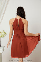 Robe de soirée formelle pour bal de fin d'études ou cocktail Halter 28011