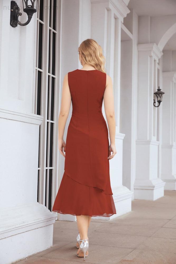 Robe de mariage de la mère de la mariée en deux pièces, ligne A, pour cérémonie et soirée formelle, modèle 28072