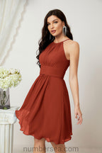 Robe de soirée formelle pour bal de fin d'études ou cocktail Halter 28011