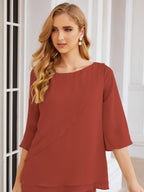 Robe de mariée élégante pour la mère de la mariée en deux pièces, tailleur pantalon grande taille à volants superposés, peignoir argenté 28064