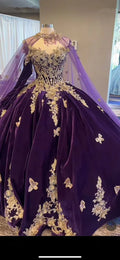 Robes de bal éblouissantes pour princesse violette Quinceañera, robe violette douce seize ans Y6560