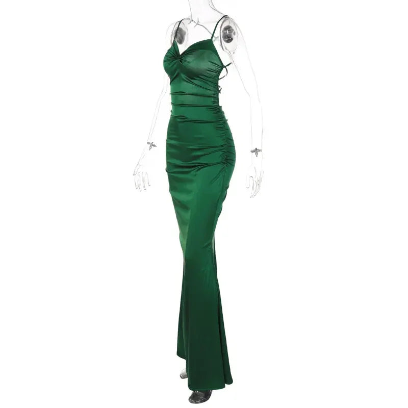 Vestido de Baile Sereia Verde Esmeralda, Vestido de Noite Sedutor Y1829