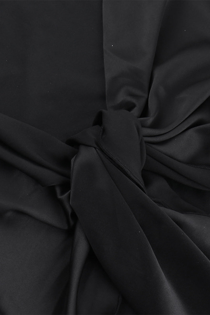 Abiti da sera formali e sensuali con collo obliquo in rete unita