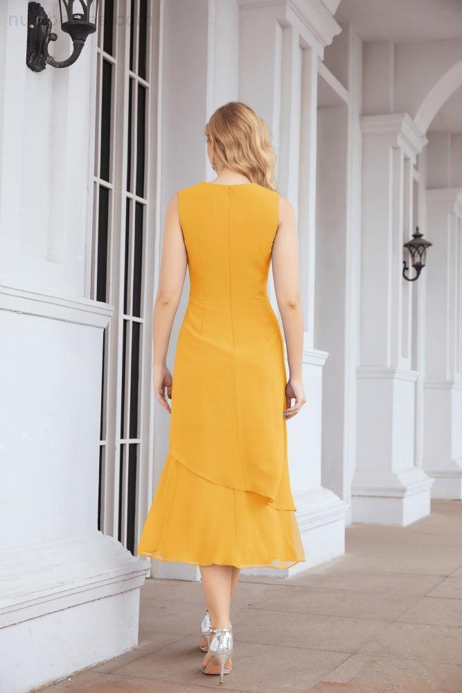Robe de mariage de la mère de la mariée en deux pièces, ligne A, pour cérémonie et soirée formelle, modèle 28072