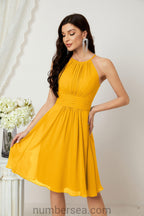 Robe de soirée formelle pour bal de fin d'études ou cocktail Halter 28011