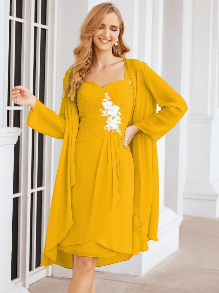 Vestidos de Mãe do Noivo Aplicações de Renda para Convidados de Casamento 28066