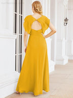 Abiti da damigella Numbersea con mantella, abito formale da ballo, abiti con schiena scoperta per madre della sposa 28058