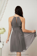 Robe de soirée formelle pour bal de fin d'études ou cocktail Halter 28011
