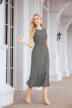 Robe de mariage de la mère de la mariée en deux pièces, ligne A, pour cérémonie et soirée formelle, modèle 28072