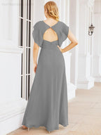 Abiti da damigella Numbersea con mantella, abito formale da ballo, abiti con schiena scoperta per madre della sposa 28058